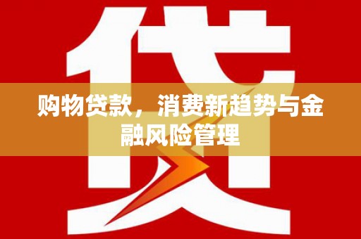六脚购物贷款，消费新趋势与金融风险管理