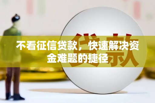 六脚不看征信贷款，快速解决资金难题的捷径
