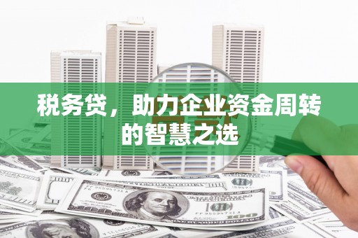 六脚税务贷，助力企业资金周转的智慧之选