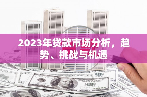 六脚2023年贷款市场分析，趋势、挑战与机遇