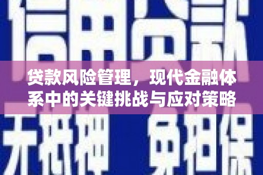 六脚贷款风险管理，现代金融体系中的关键挑战与应对策略