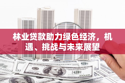 六脚林业贷款助力绿色经济，机遇、挑战与未来展望