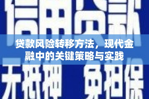 六脚贷款风险转移方法，现代金融中的关键策略与实践