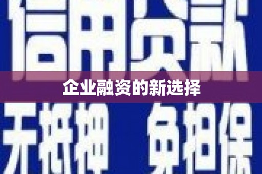 六脚企业融资的新选择