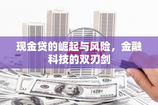 六脚现金贷的崛起与风险，金融科技的双刃剑
