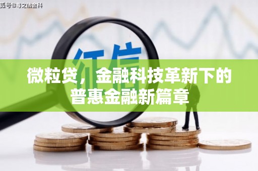 六脚微粒贷，金融科技革新下的普惠金融新篇章