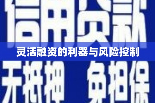 六脚灵活融资的利器与风险控制