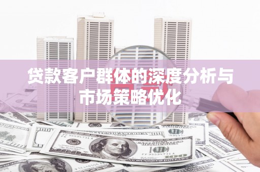 六脚贷款客户群体的深度分析与市场策略优化