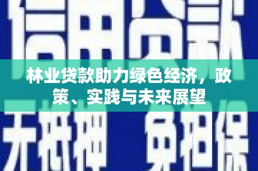 六脚林业贷款助力绿色经济，政策、实践与未来展望