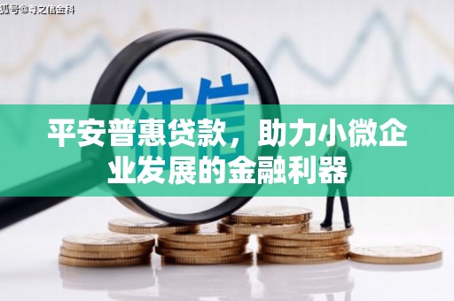 六脚平安普惠贷款，助力小微企业发展的金融利器
