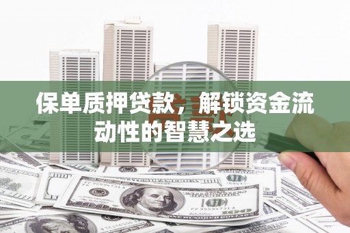 六脚保单质押贷款，解锁资金流动性的智慧之选