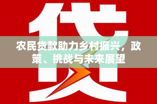 六脚农民贷款助力乡村振兴，政策、挑战与未来展望
