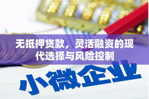 六脚无抵押贷款，灵活融资的现代选择与风险控制