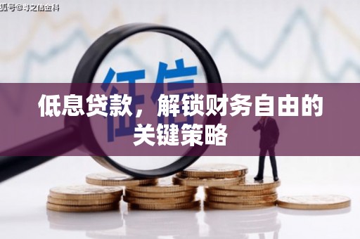 六脚低息贷款，解锁财务自由的关键策略