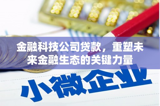 六脚金融科技公司贷款，重塑未来金融生态的关键力量