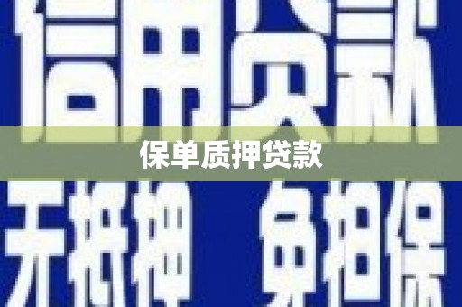 六脚保单质押贷款