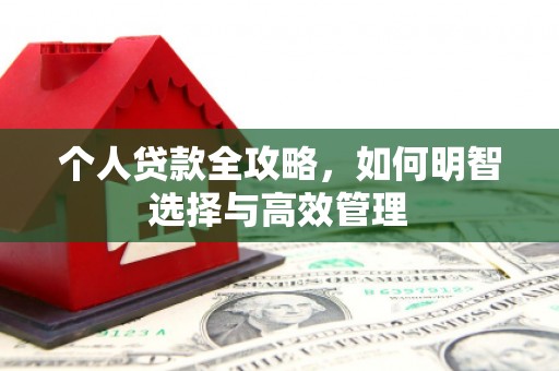 六脚个人贷款全攻略，如何明智选择与高效管理