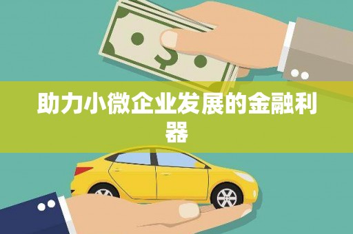 六脚助力小微企业发展的金融利器