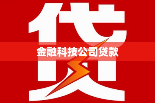 六脚金融科技公司贷款
