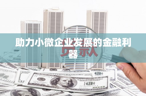 六脚助力小微企业发展的金融利器